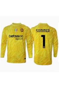 Inter Milan Yann Sommer #1 Keeper Fotballdrakt Borte Klær 2024-25 Lange ermer